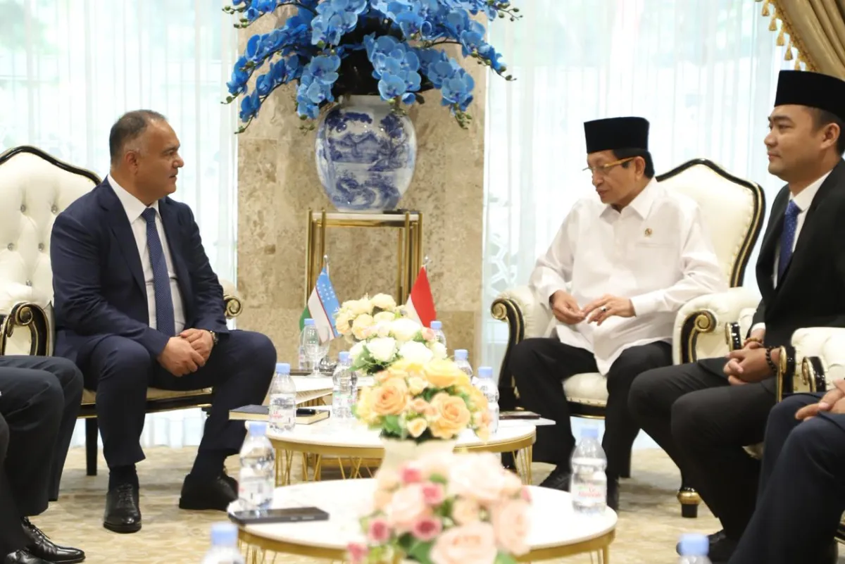 Menag Nasaruddin Umar Terima Kunjungan Gubernur Samarkand di Masjid Istiqlal, Bahas Diplomasi Religi