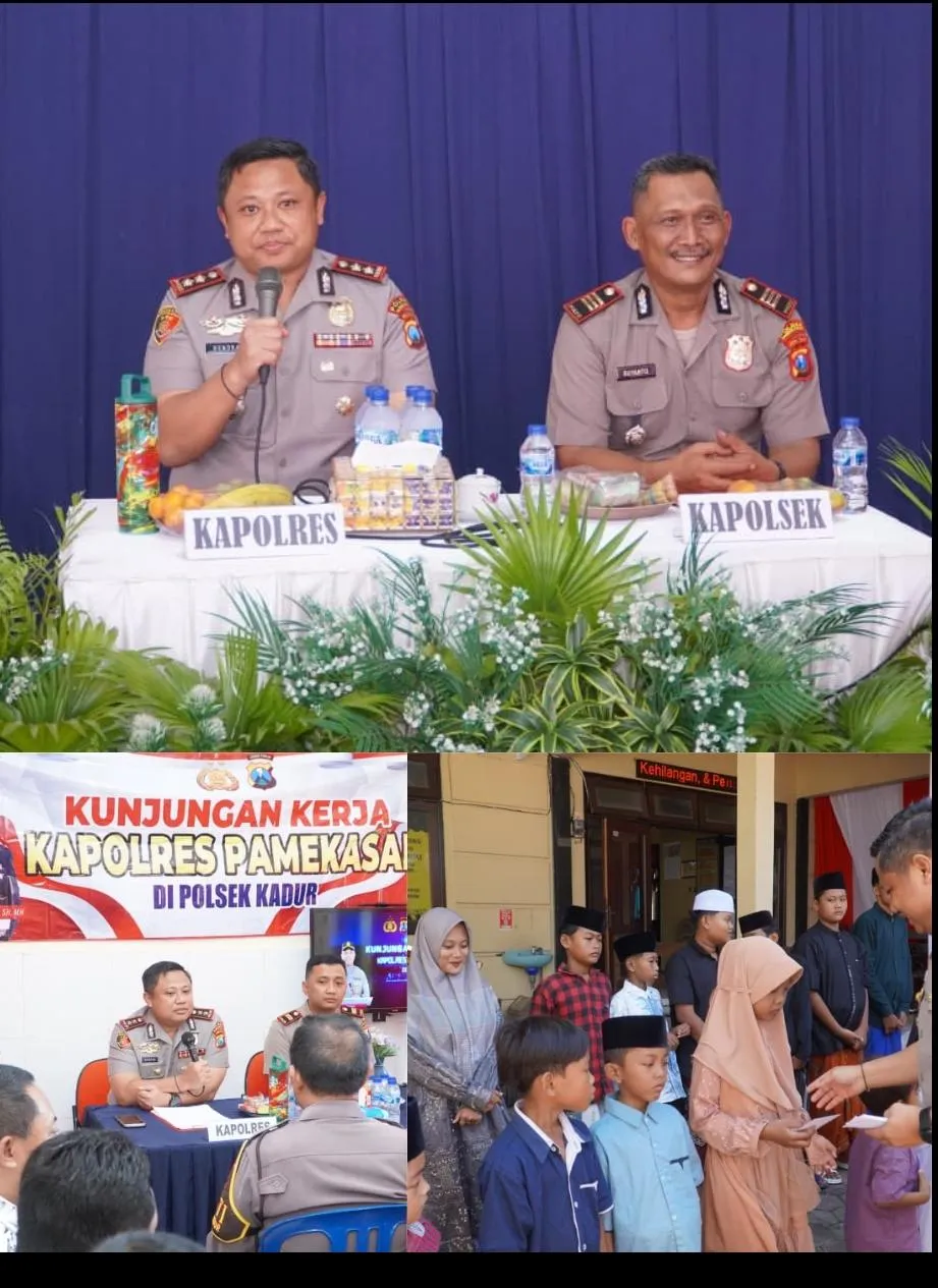 Kapolres Pamekasan Kunjungi Polsek Kadur dan Larangan, Tekankan Kamtibmas serta Transparansi Anggaran