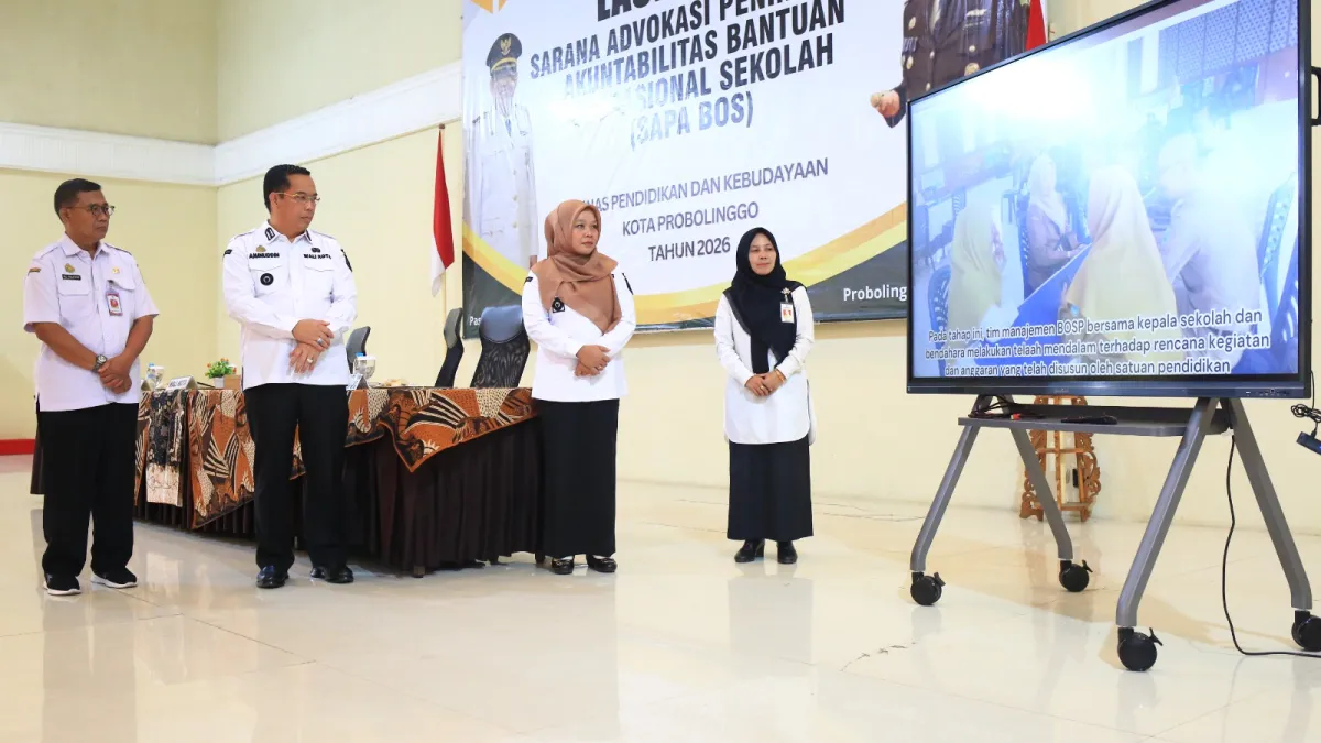 Pemkot Probolinggo Luncurkan SAPA BOS 2026 untuk Perkuat Transparansi Pengelolaan Dana Sekolah
