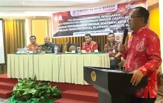 Pemkot Manado Sosialisasikan Aplikasi Mapalus Mart untuk Dorong Digitalisasi UMKM