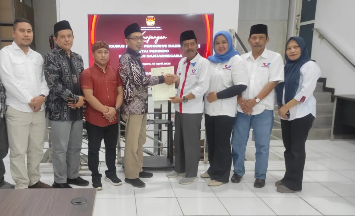 Perindo Banjarnegara Serahkan SK Kepengurusan Terbaru ke KPU dan Bawaslu