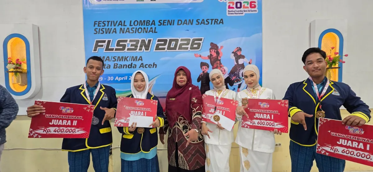 SMAN 7 Banda Aceh Raih Empat Gelar Juara di FLS3N Tingkat Kota