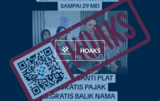Klaim Pemutihan Pajak Kendaraan April–Mei 2026 di Media Sosial Dipastikan Hoaks