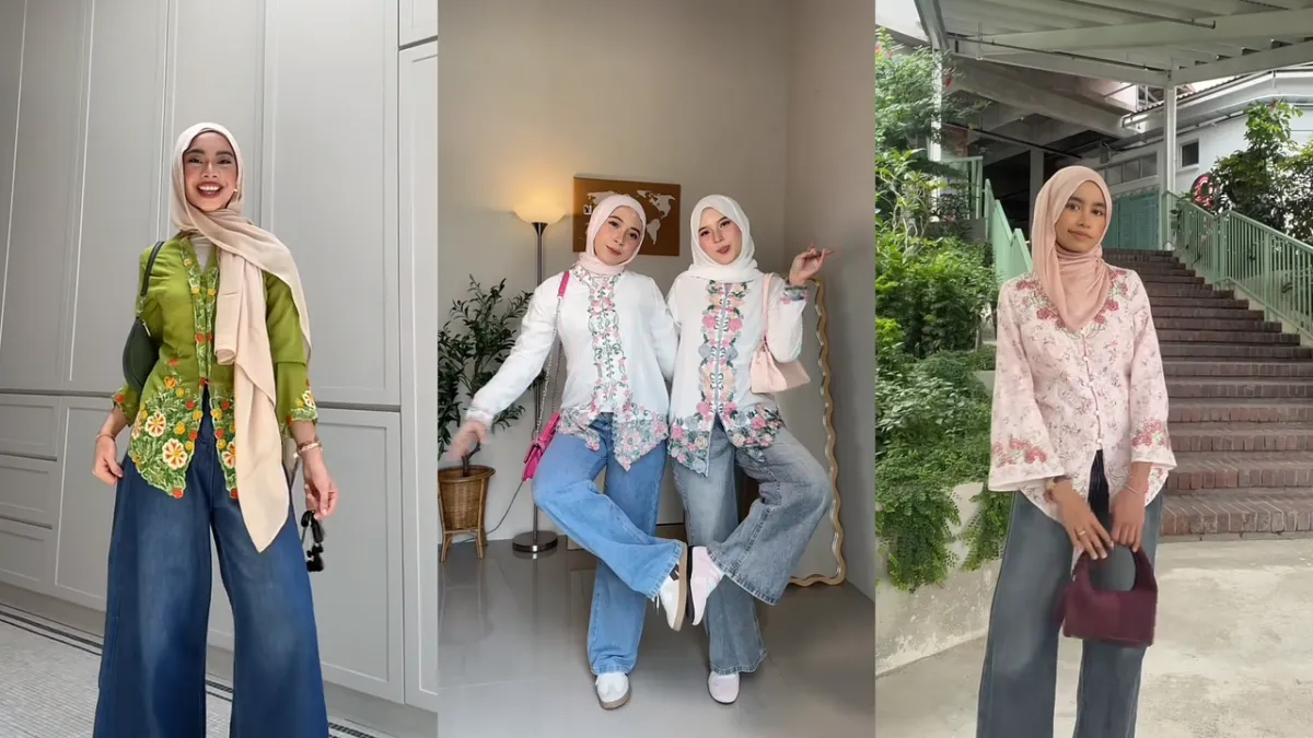 Tren Kebaya Dipadukan dengan Jeans Viral di Media Sosial, Perpaduan Tradisi dan Gaya Kasual