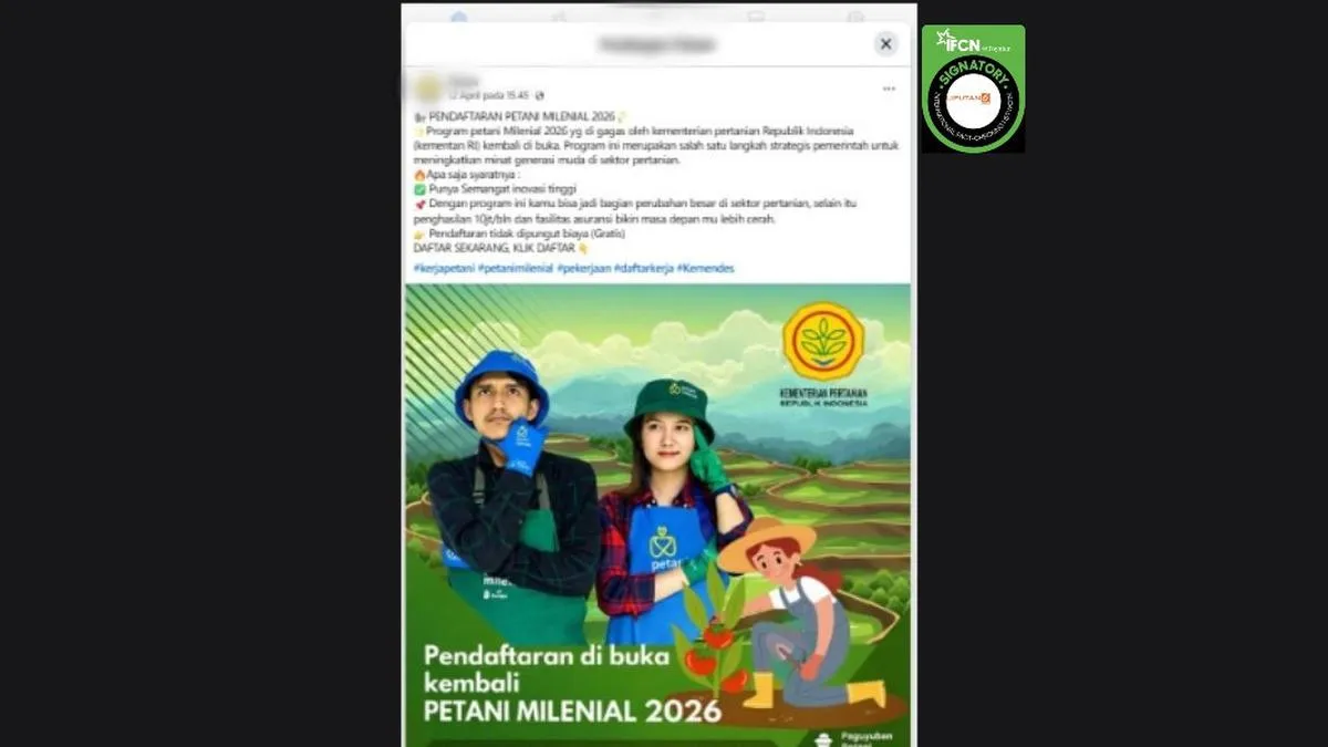 Sektor Pertanian Jadi Sasaran Hoaks, Ini Daftar Klaim Tautan Pendaftaran Bantuan yang Beredar