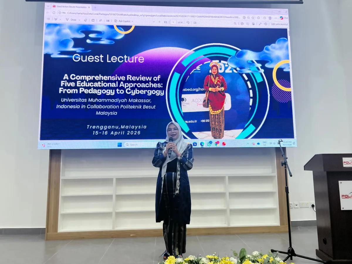 Guru Besar Unismuh Makassar Isi Guest Lecture di Terengganu, Bahas Lima Pendekatan Pendidikan Modern