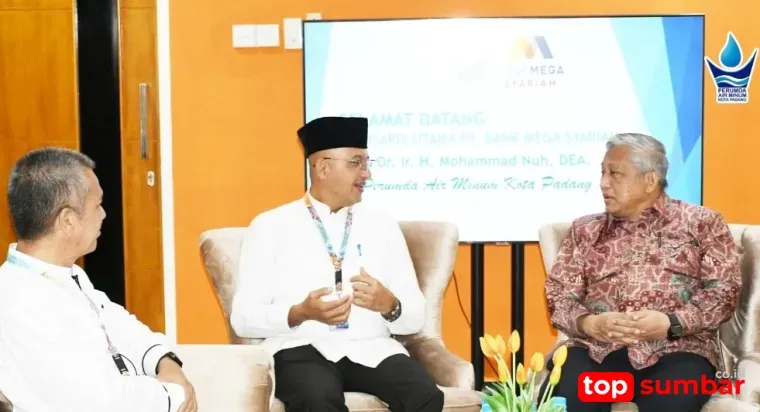 Perumda Air Minum Padang Dikunjungi Komisaris Utama Bank Mega Syariah, Bahas Transparansi dan Digitalisasi