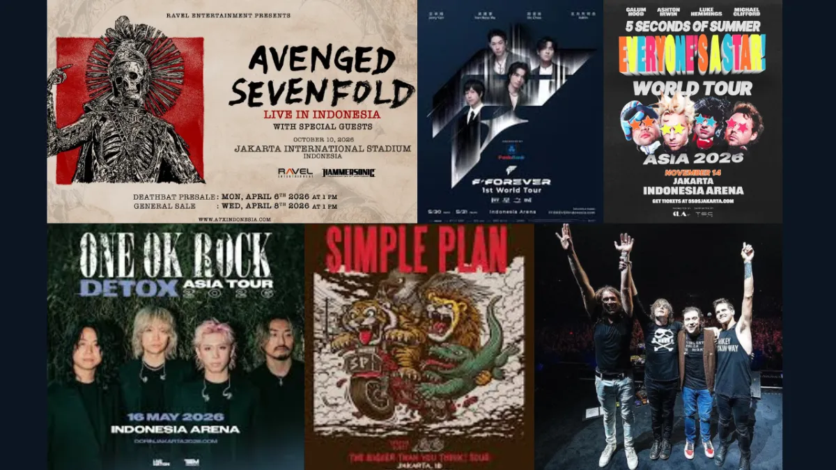 Daftar Konser Musik di Jakarta 2026: Hammersonic hingga ONE OK ROCK