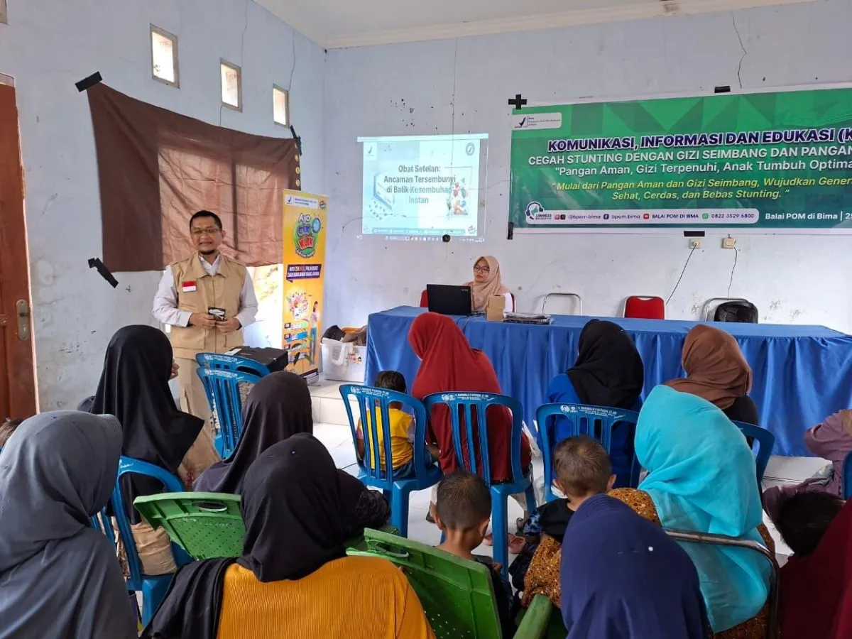 Balai POM di Bima Gelar Sosialisasi Gizi Seimbang dan Pangan Aman untuk Cegah Stunting