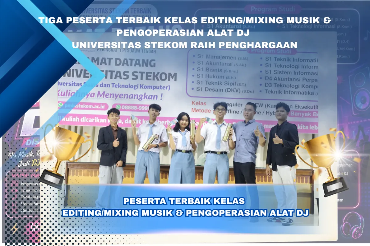 Universitas STEKOM Semarang Gelar Pelatihan Editing dan Mixing Musik serta Pengoperasian Alat DJ untuk Pelajar