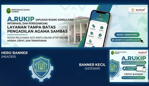PA Sambas Luncurkan A-RUKIP untuk Perkuat Layanan Peradilan Berbasis Digital