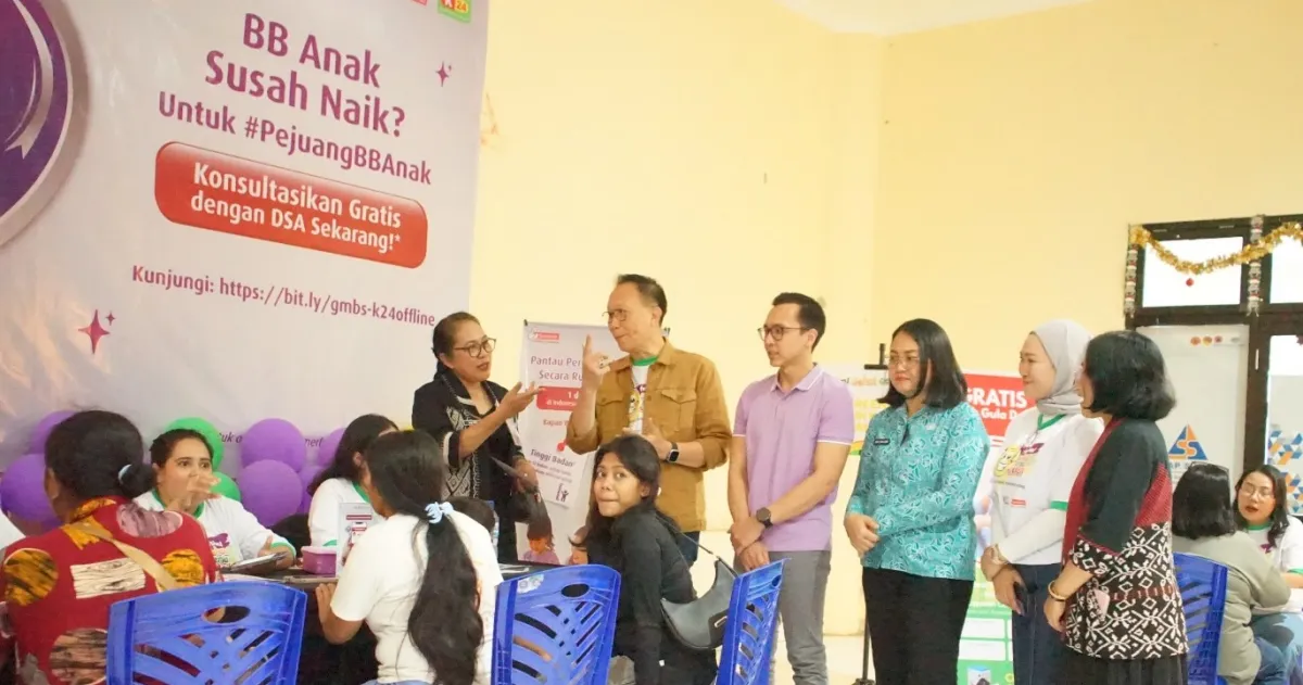 K-24 Group dan Sarihusada Gelar Festival Edukasi Gizi dan Skrining Anak di Kupang untuk Cegah Stunting