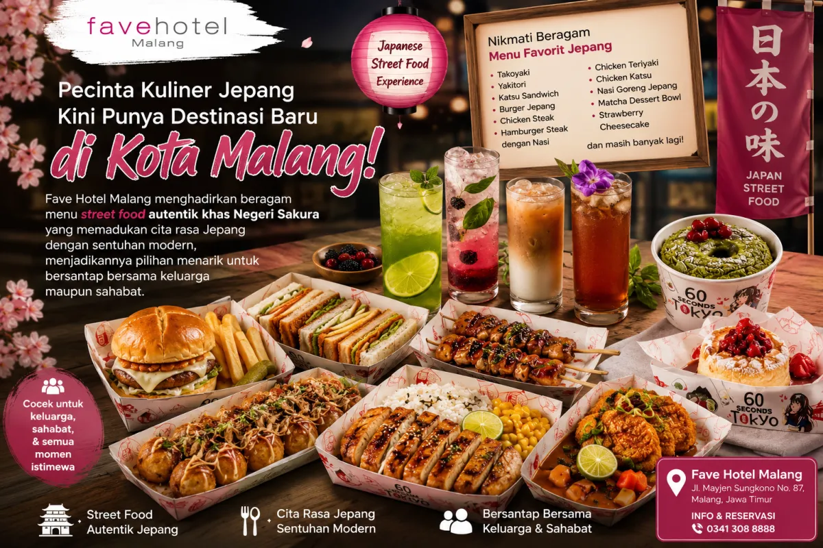fave Hotel Malang Suguhkan Street Food Jepang Lewat Program “60 Seconds to Tokyo” hingga Akhir 2026
