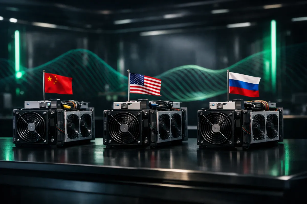 AS, China, dan Rusia Menguasai Sekitar 68% Hashrate Bitcoin Global