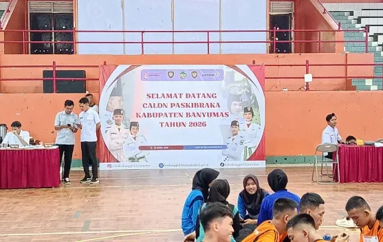 Seleksi Paskibraka Banyumas 2026 Berlanjut, Peserta Jalani Tahap Parade Usai Tes Kesehatan