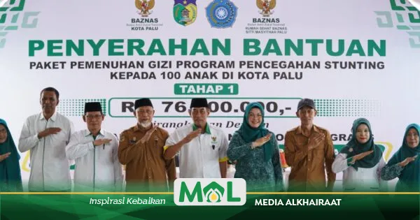 Pemkot Palu, TP-PKK, dan Baznas Salurkan Bantuan Gizi Tahap Pertama untuk Cegah Stunting