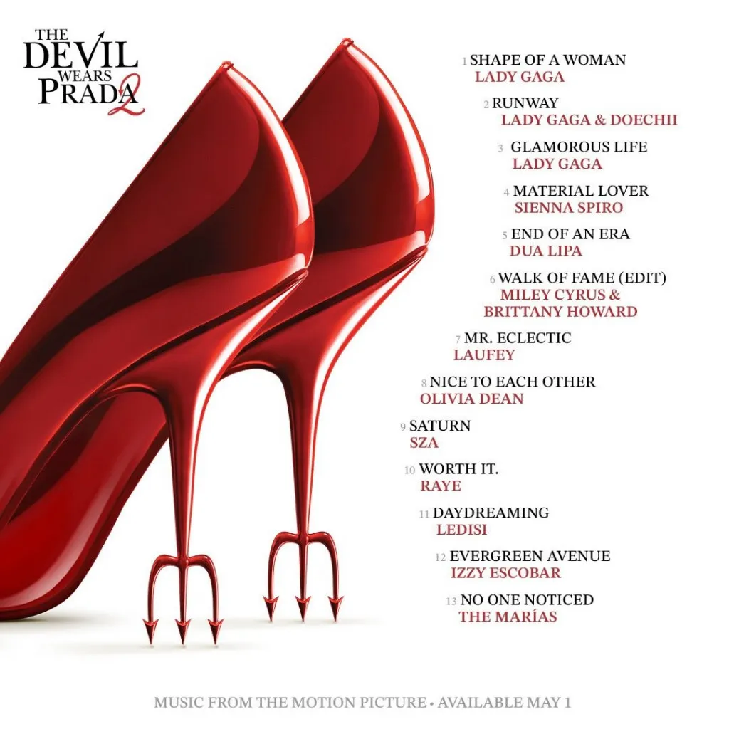 Interscope dan 20th Century Pictures Umumkan Soundtrack Resmi The Devil Wears Prada 2, Lady Gaga Pimpin Daftar Lagu
