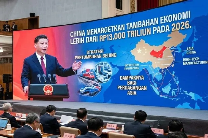 China Bidik Tambahan Output Ekonomi di Atas 6 Triliun Yuan pada 2026, Perdagangan Asia Berpotensi Terdorong