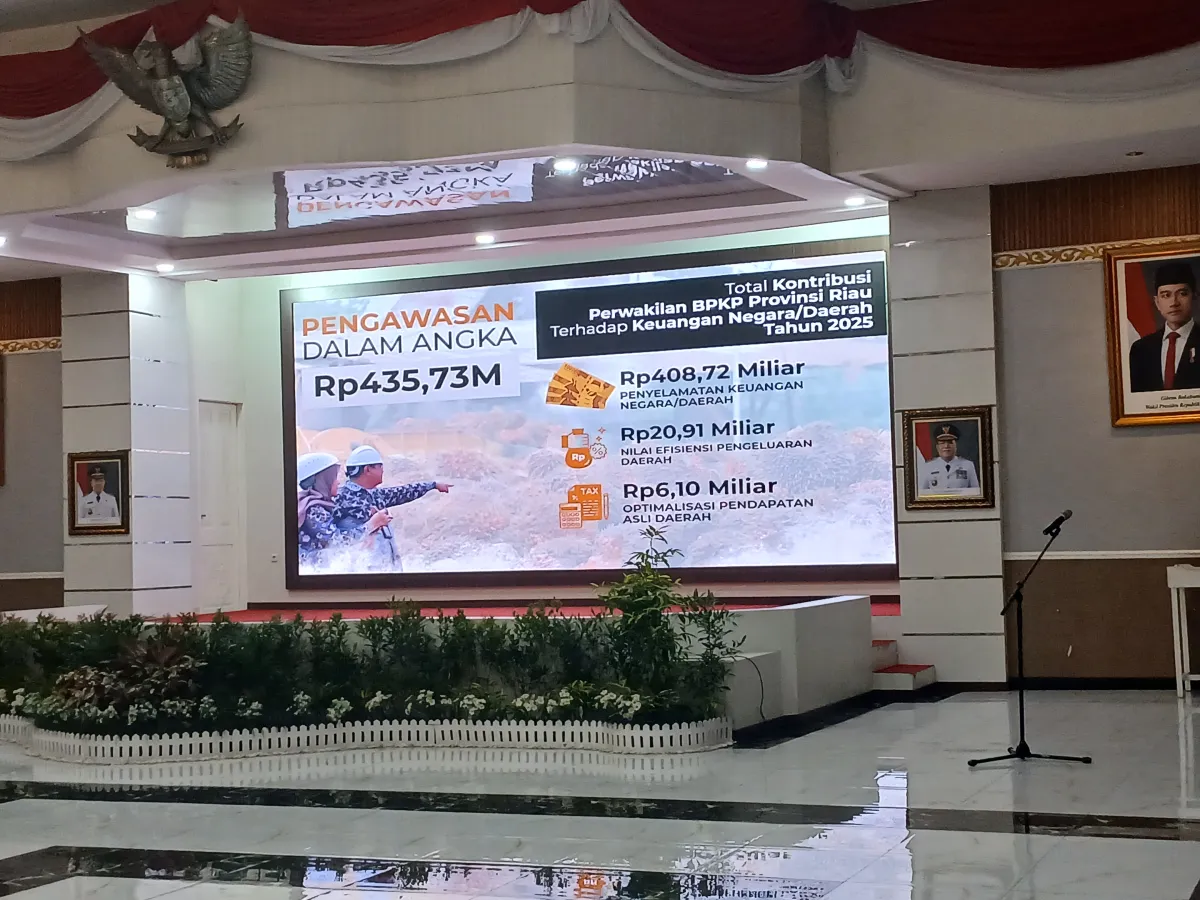 BPKP Riau Catat Kontribusi Rp435,73 Miliar terhadap Keuangan Negara dan Daerah Sepanjang 2025
