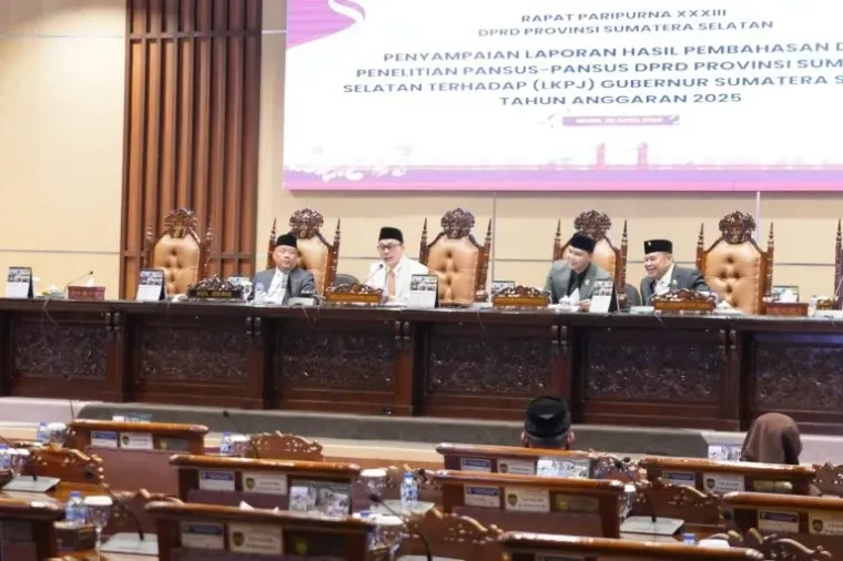 DPRD Sumsel Gelar Paripurna Bahas Laporan Pansus atas LKPJ Gubernur 2025