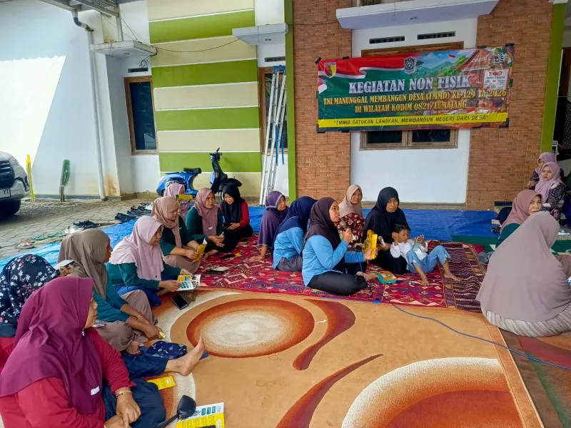 TMMD ke-129 di Lumajang Gelar Sosialisasi Pencegahan Stunting dan Wasting