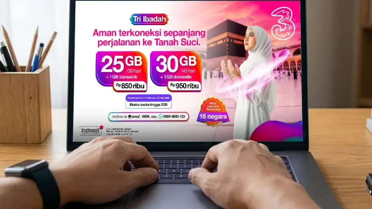 Tri Luncurkan Paket Tri Ibadah untuk Haji 2026, Roaming di 16 Negara Mulai Rp650.000