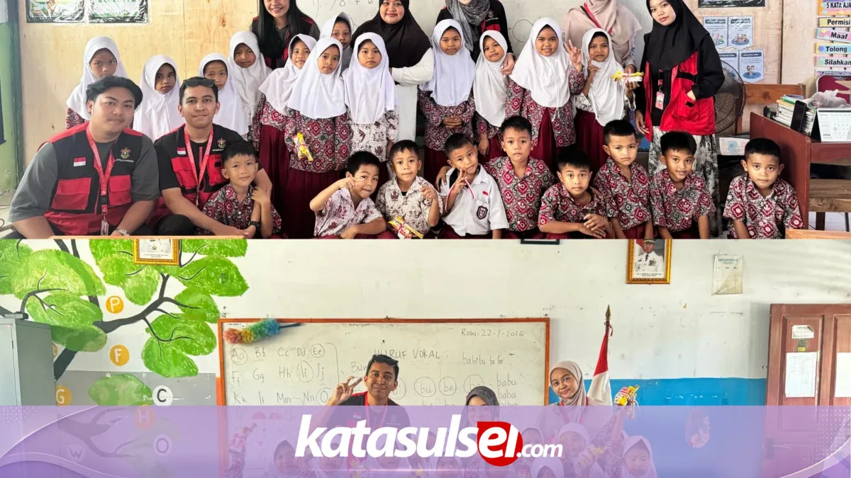 Mahasiswa KKN-PK Unhas Gelar Edukasi PINTAR tentang Gizi Seimbang di SDN 122 Awarange Barru