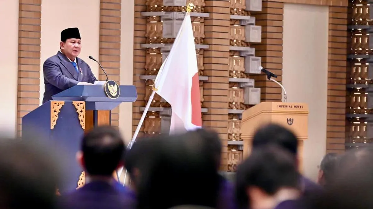 Berpidato di Tokyo, Prabowo Tekankan Transformasi Ekonomi, Energi Hijau, dan Penguatan Kemitraan dengan Jepang