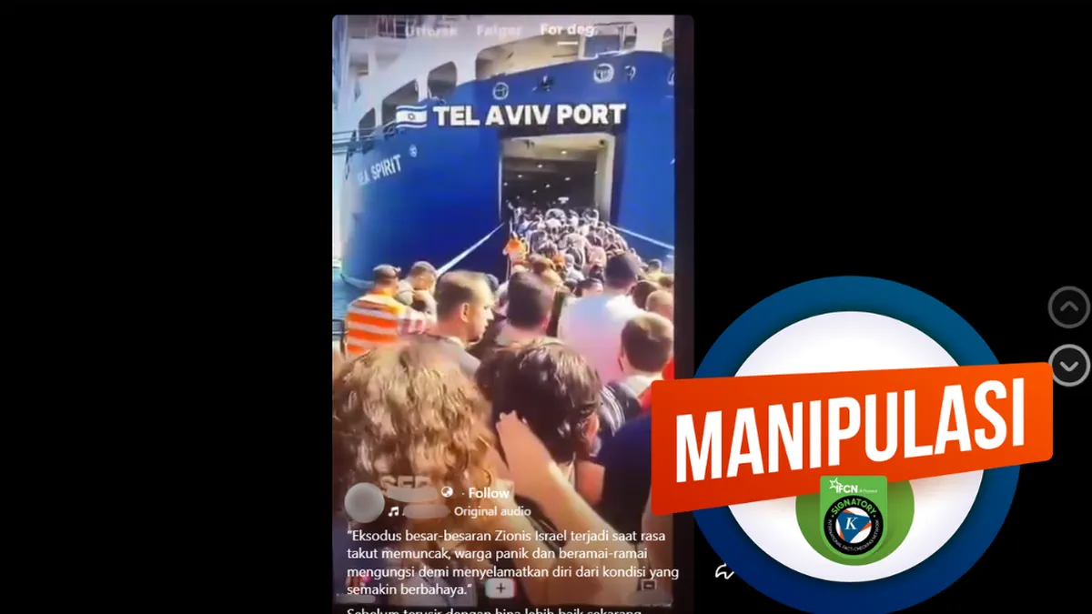 Video Kerumunan Ingin Naik Kapal di Tel Aviv Diduga Rekayasa AI, Narasi Pengungsian Warga Israel Dipertanyakan