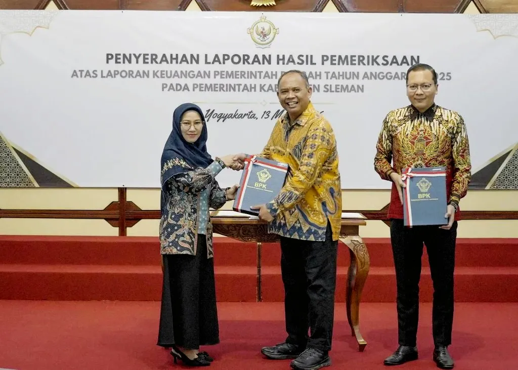 Pemkab Sleman Kembali Raih Opini WTP, Pertahankan 15 Kali Berturut-turut