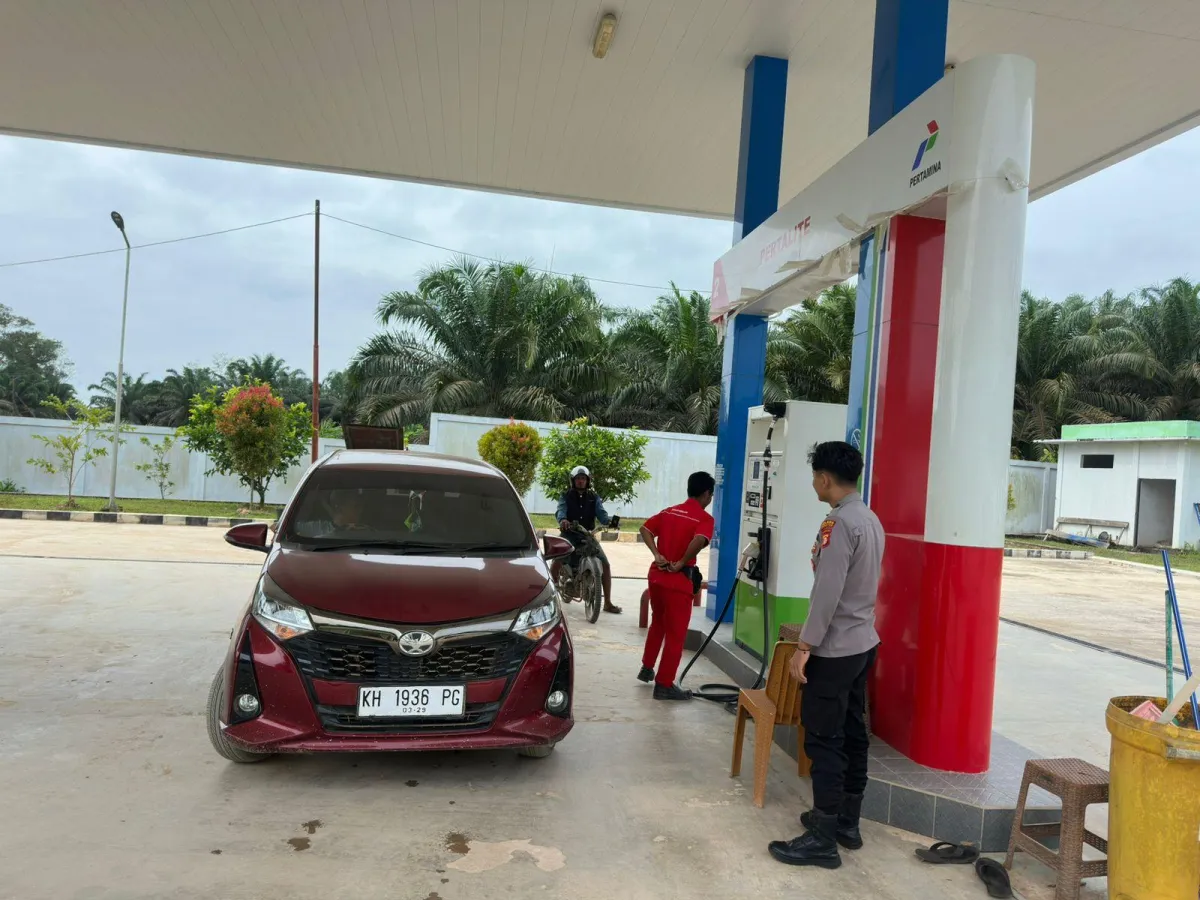 Polsek Seruyan Tengah Perketat Pengamanan dan Monitoring di SPBU Sandul