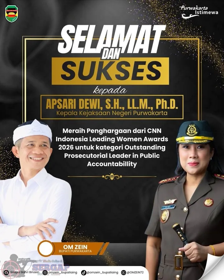 Kajari Purwakarta Apsari Dewi Raih Penghargaan Nasional, Publik Soroti Konsistensi Pengawasan Dana Desa