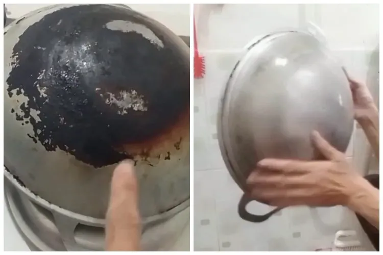 Tiga Bahan Dapur untuk Bersihkan Kerak Gosong di Bagian Bawah Wajan Tua Tanpa Cuka