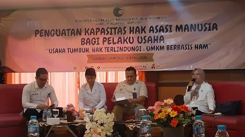 Kemen HAM Lampung Gelar Penguatan Kapasitas HAM untuk UMKM, Dorong Pemanfaatan Aplikasi PRISMA