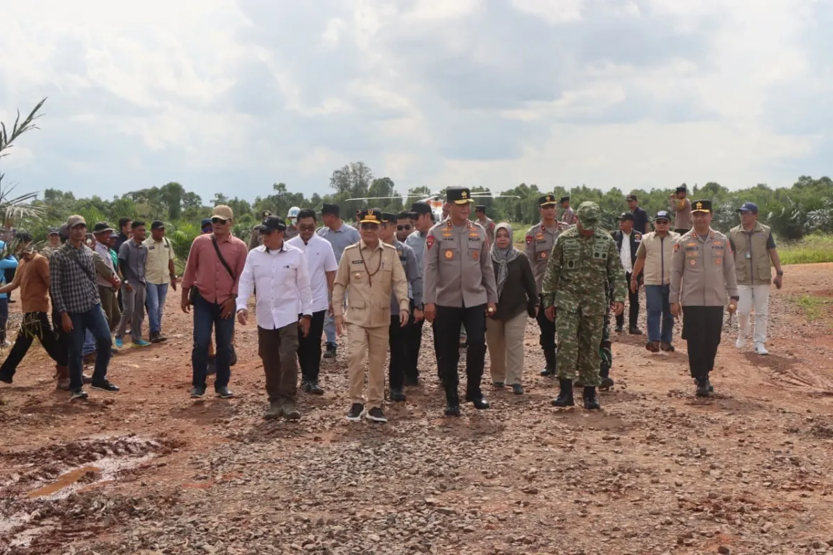 Polda Kalteng Tanam Jagung di Sela Sawit di Pulang Pisau, Optimalkan 128 Hektare Lahan Perkebunan