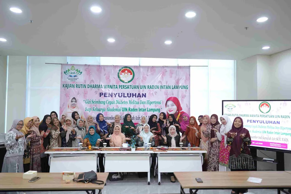 DWP UIN Raden Intan Lampung Gelar Penyuluhan Gizi Seimbang untuk Cegah Diabetes dan Hipertensi