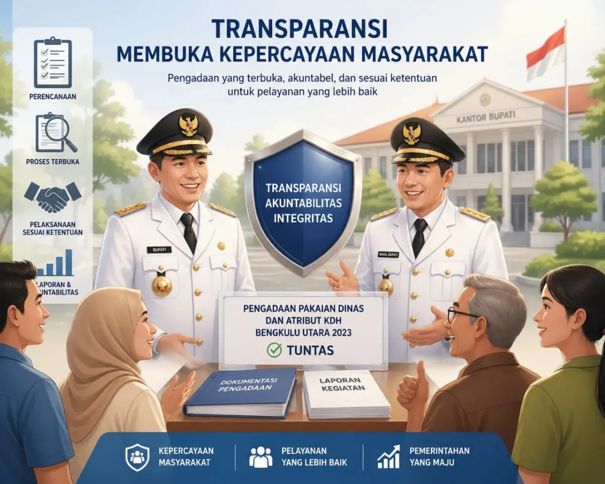 Pengadaan Pakaian Dinas KDH dan WKDH Bengkulu Utara 2023 Dinyatakan Rampung, PPTK Tegaskan Transparansi