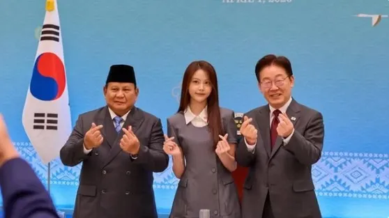 Carmen Hearts2Hearts Hadiri Jamuan Kenegaraan di Blue House Saat Pertemuan Prabowo dan Lee Jae Myung