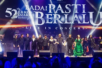 Konser “Badai Pasti Berlalu” di Balai Sarbini Rayakan 52 Tahun Berkarya Erros Djarot