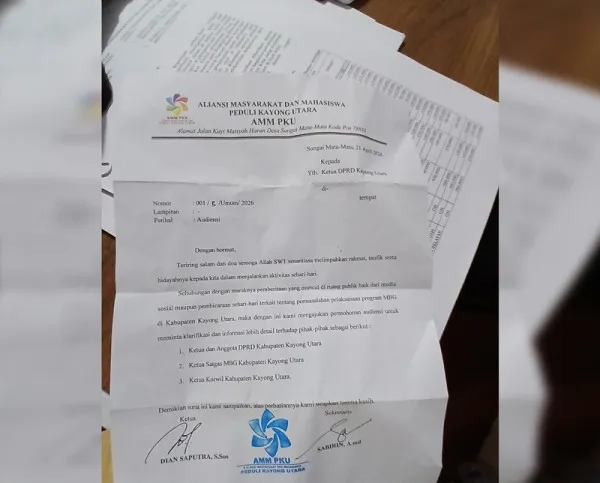 Aliansi Warga dan Mahasiswa Kayong Utara Minta DPRD Fasilitasi Audiensi Transparansi Program MBG