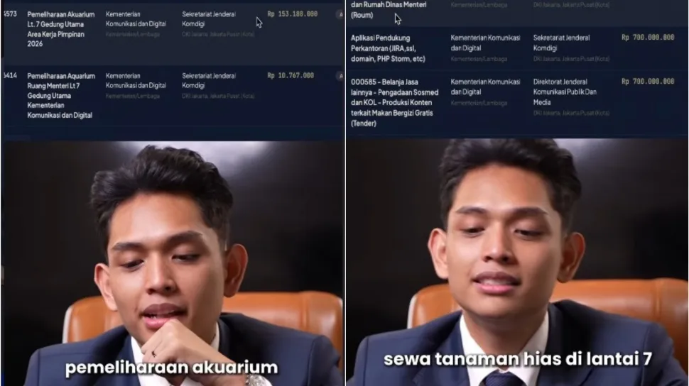 Sistem AI Soroti Pengadaan di Komdigi: Sewa Tanaman Hias dan Taman Indoor Miliaran Rupiah