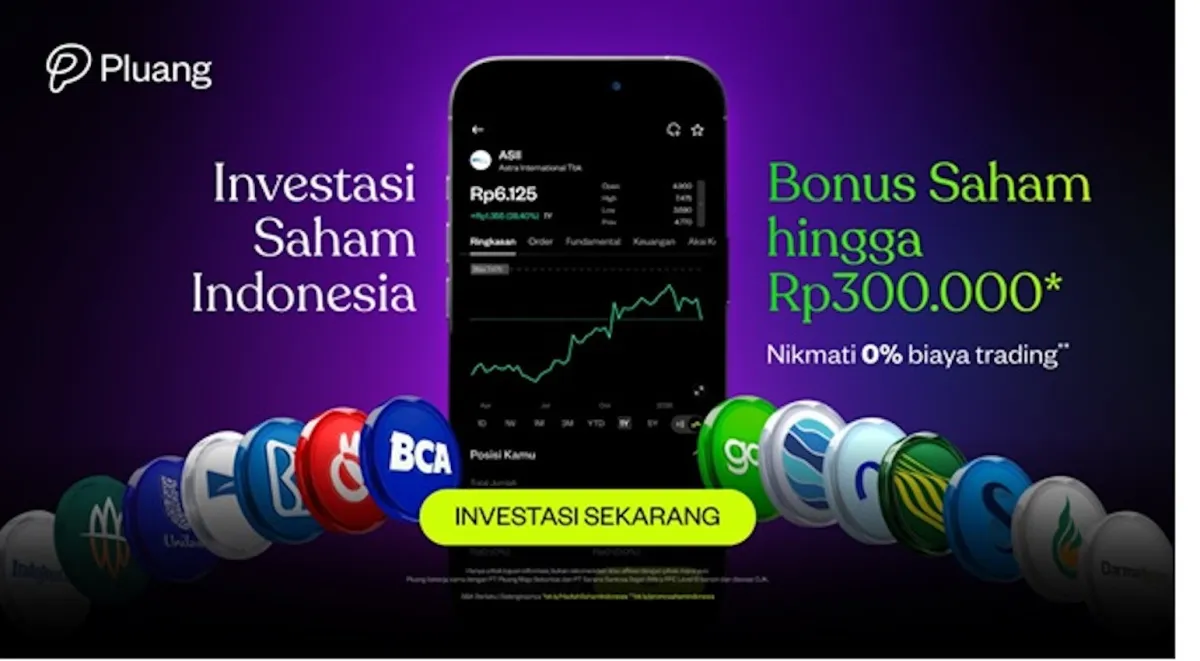 Pluang Luncurkan Produk Saham Indonesia, Akses 950 Lebih Saham BEI dalam Satu Aplikasi