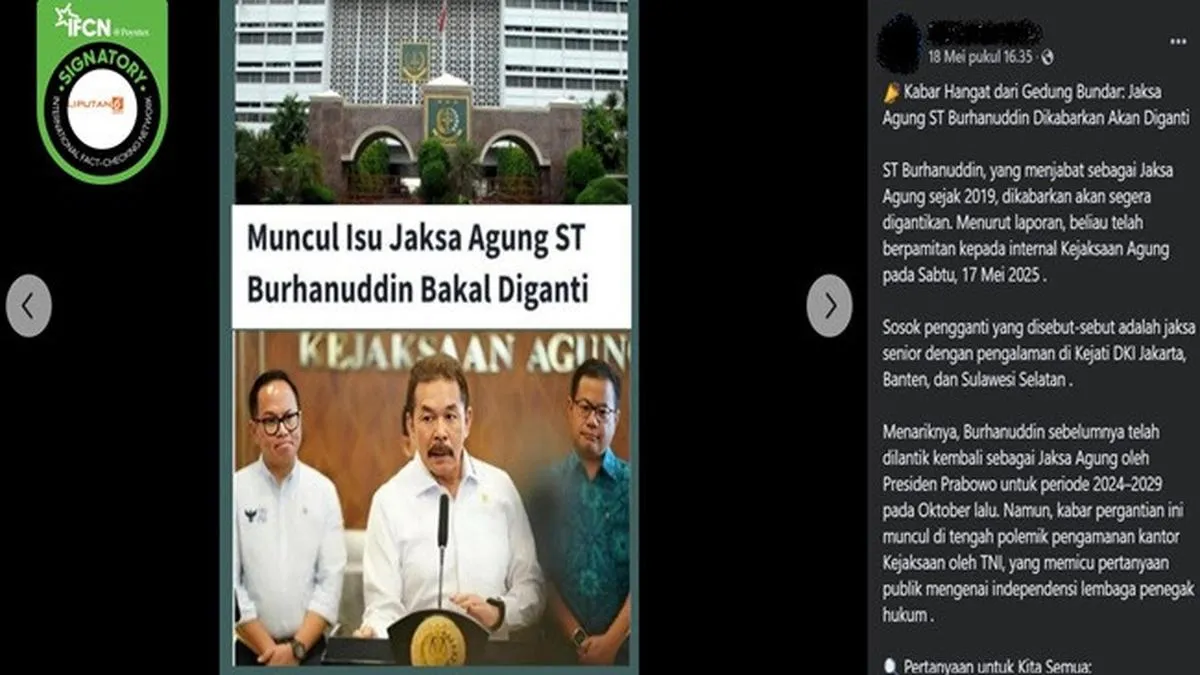 Hoaks Mencatut Jaksa Agung Beredar di Medsos: Dari Isu Jemput Paksa Jokowi hingga Klaim Mahfud Md Dilantik