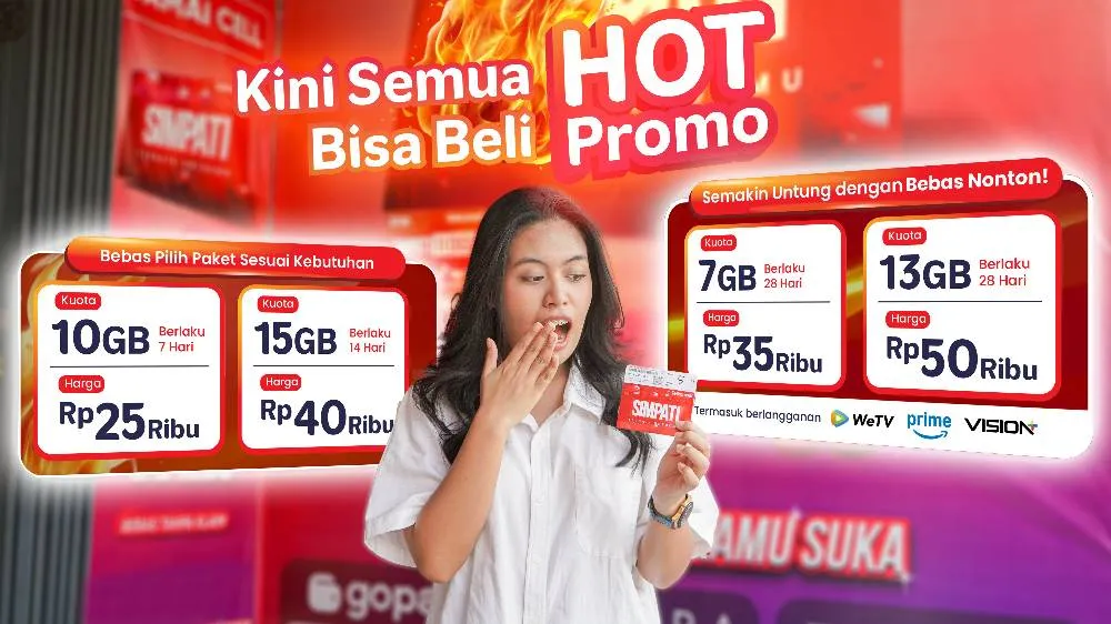 Telkomsel Rilis Paket Hot Promo untuk Pelanggan SIMPATI, Tawarkan Skema Kuota Lebih Sederhana