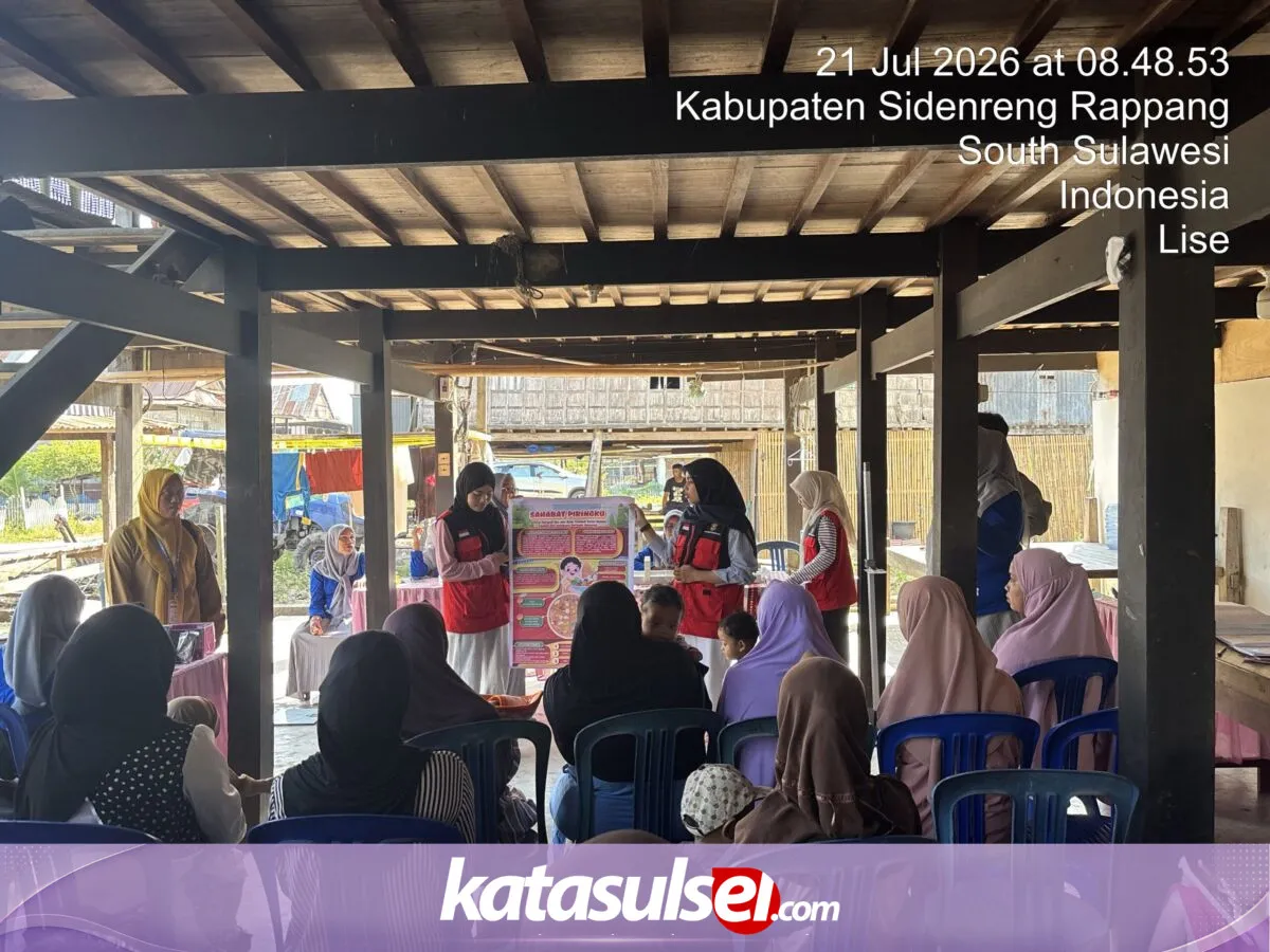 Mahasiswa KKN Profesi Kesehatan Unhas Edukasi Gizi Seimbang untuk Cegah Stunting di Desa Lise, Sidrap