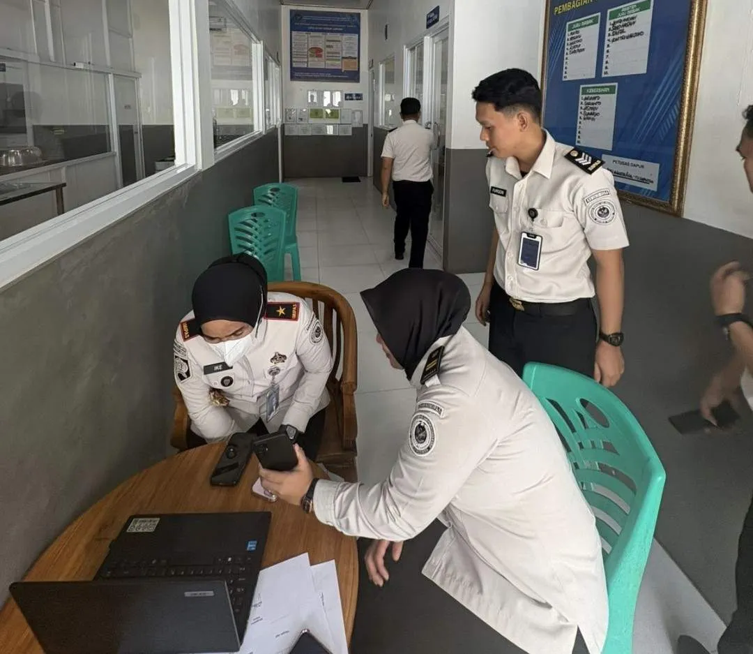 Kalapas Kelas I Bandar Lampung Ikuti Uji Coba Aplikasi Monitoring Bahan Makanan