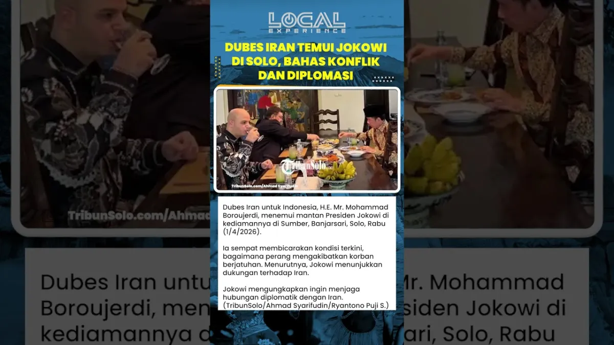 Dubes Iran Temui Jokowi di Solo, Bahas Situasi Konflik dan Hubungan Diplomatik