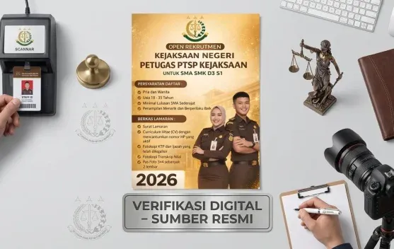 Viral di TikTok, Klaim Rekrutmen Petugas PTSP Kejaksaan Disebut Hoaks