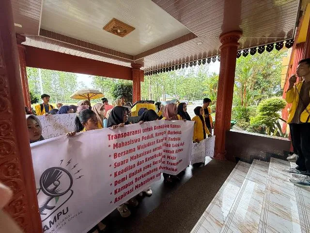 Mahasiswa Unilak Kembali Demo, Desak Transparansi Pengelolaan Dana dan Audit Proyek Kampus