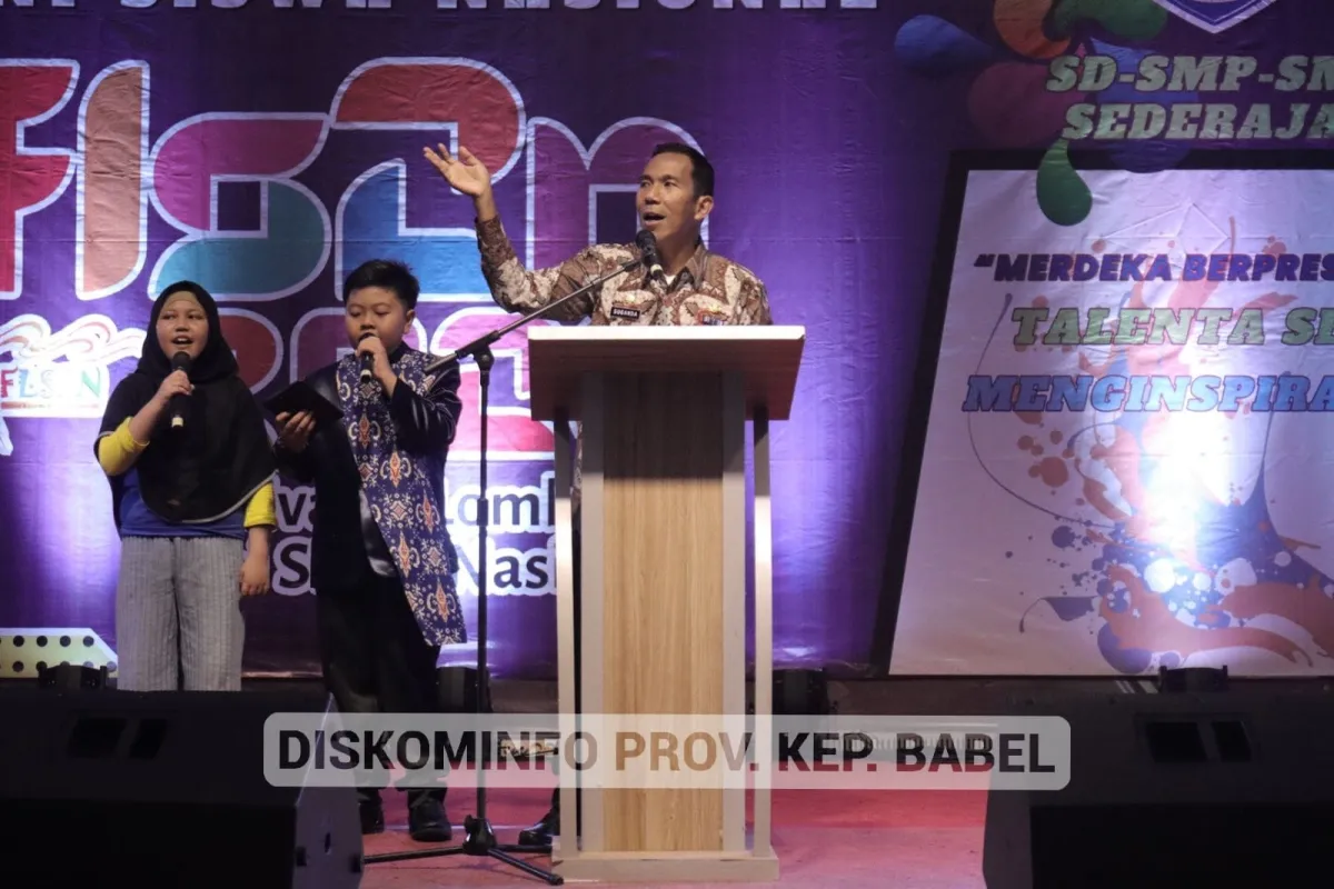 Pj Gubernur Babel Dorong Peserta FLS2N Kembangkan Potensi Seni dan Sastra
